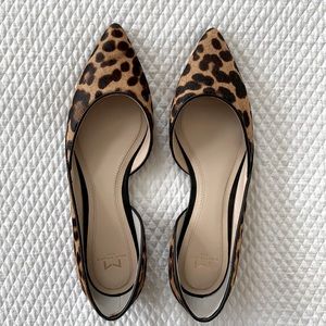 Marc Fisher calf hair flats
